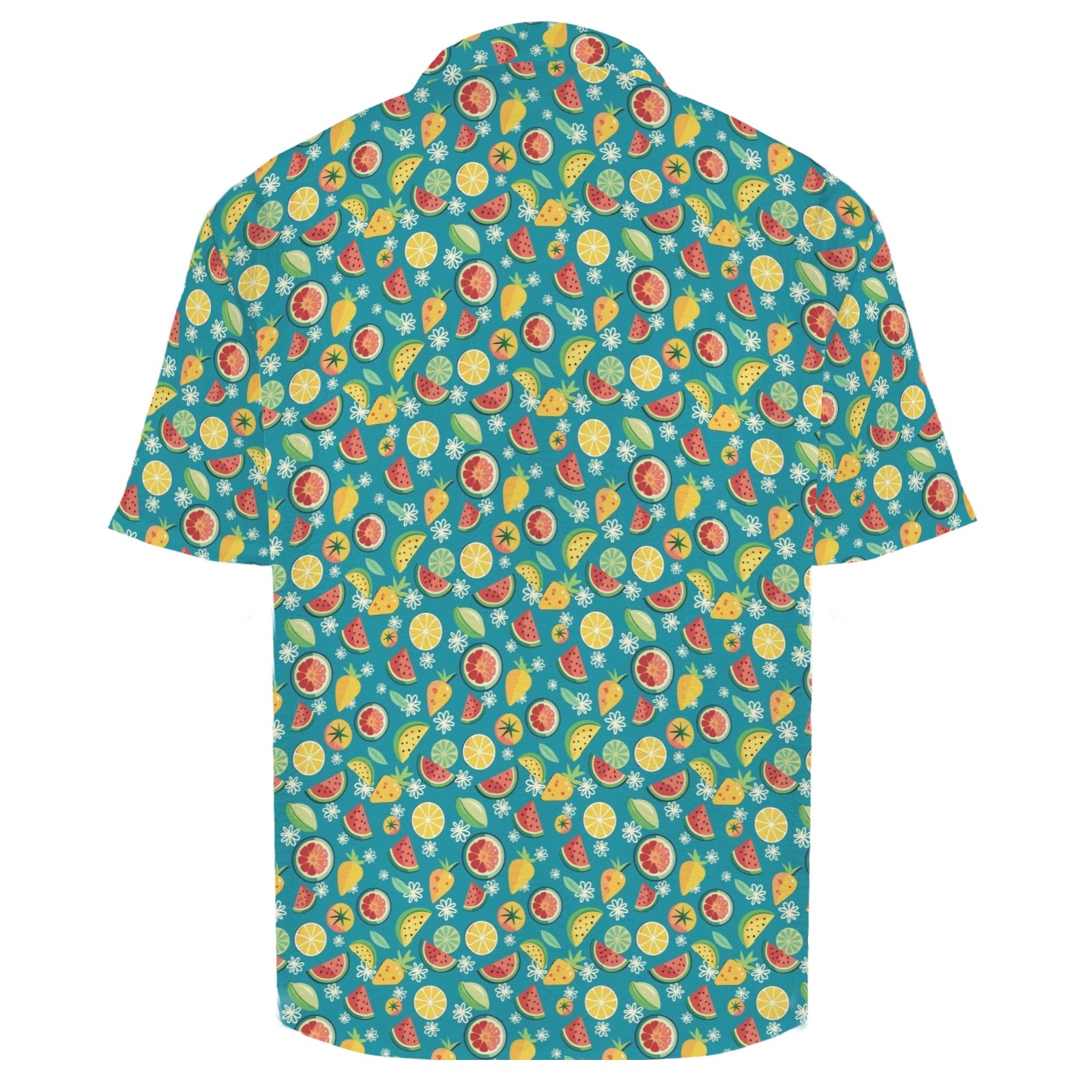 Summer Fruit Men's Crinkle Hawaiian Shirt