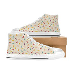 Sprinkles Men's High Top Canvas Shoes Men's Classic High Top Canvas Shoes Printed Offshore