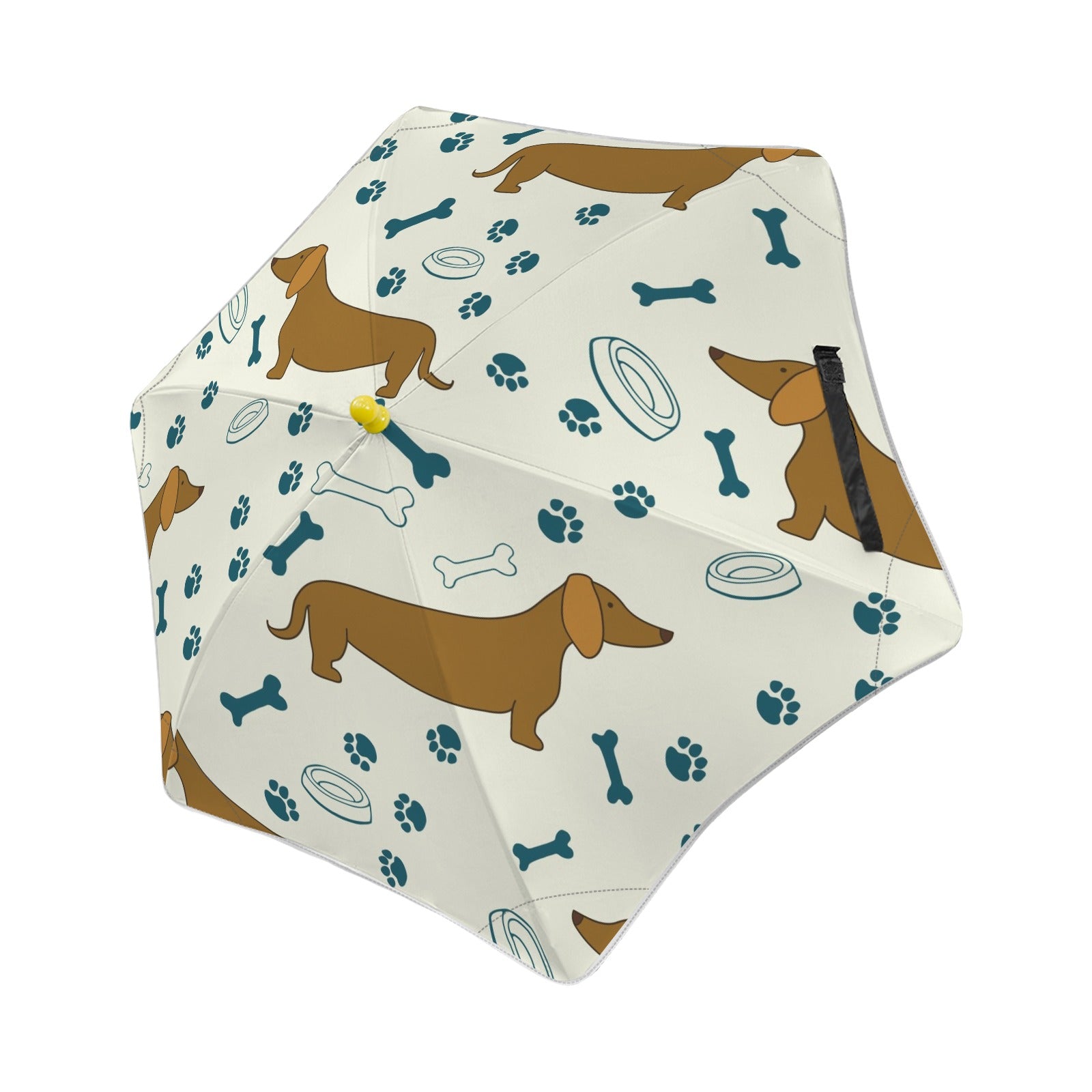 Dachshund Sausage Dog Kids Safe Round Corner Umbrella One Size Kids Safe Round Corner Umbrella animal Printed Offshore