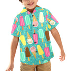 Ice Cream - Junior Kids Hawaiian Shirt