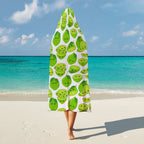 Cute Limes Kids Hooded Blanket 100cm x 130cm Kids Hooded Blanket Food Printed Offshore