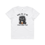 Frazzled Cat, Hang On Let Me Overthink This Kid's AS Colour T-shirt White Kids Youth T-shirt animal Printed In Australia