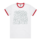 Lots And Lots Of Cats AS Colour Staple Ringer Tee