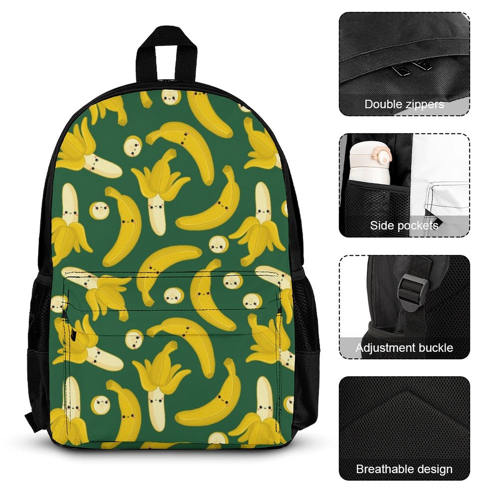 Happy Bananas - Three Piece Backpack Set