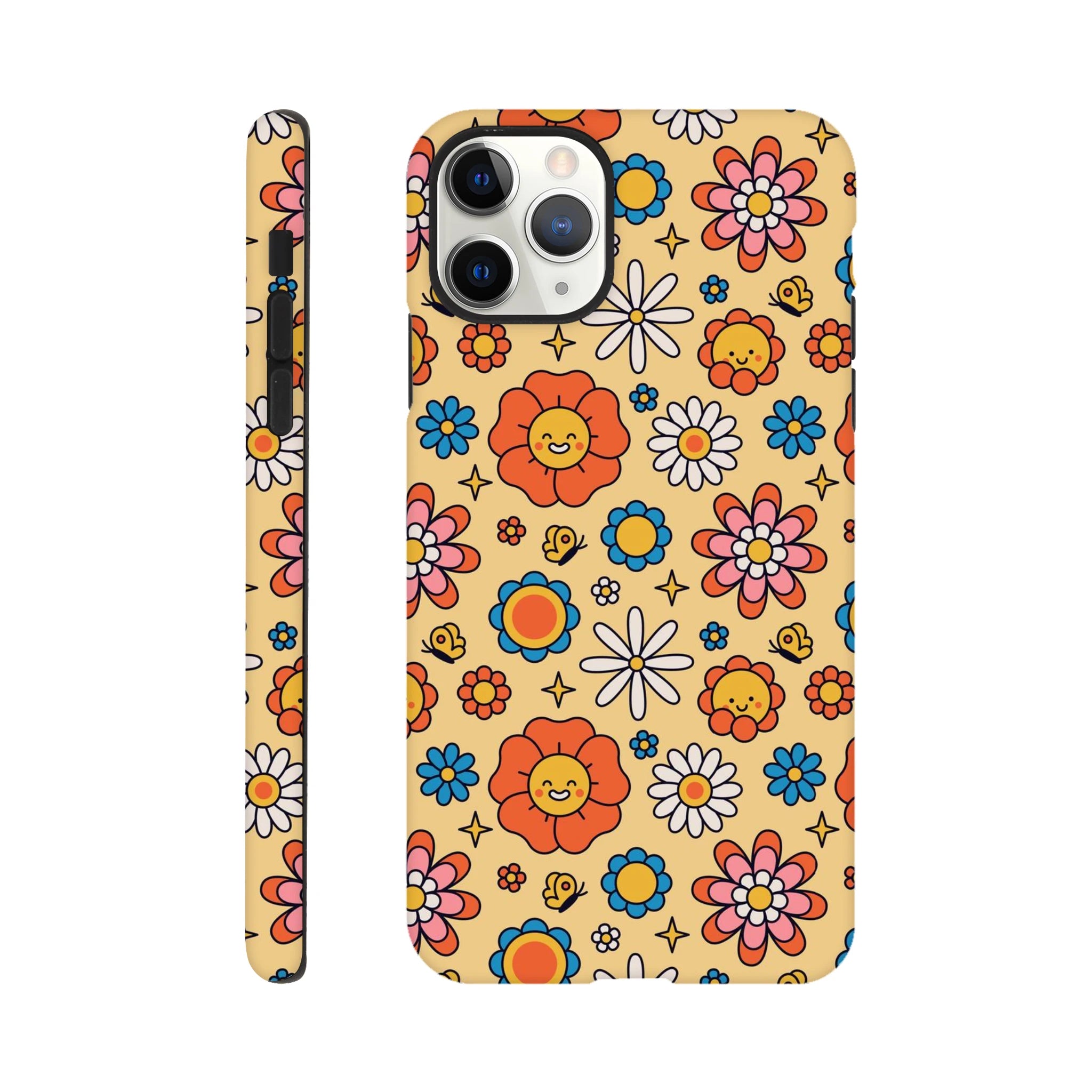 Hippy Flower - Apple iPhone Tough case iPhone Tough Case Globally Fulfilled Retro