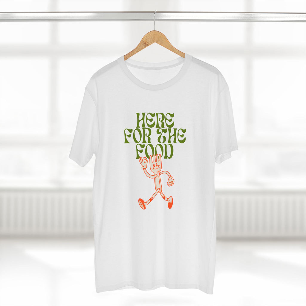 Here For The Food - Mens Adult Staple Tee