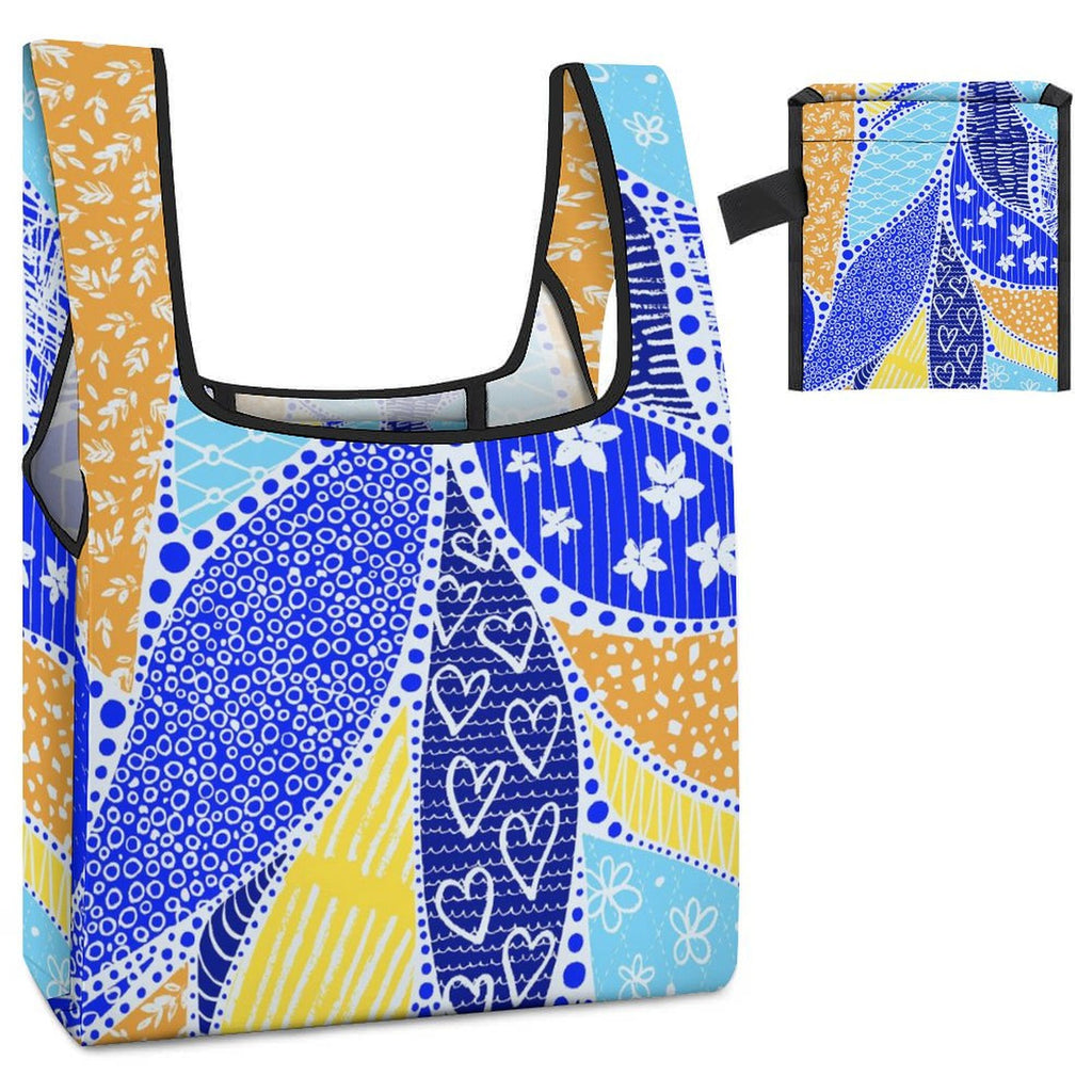 Blue Swirl - Collapsible Shopping Bag