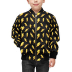 Lightning Bolts Kids Bomber Jacket Kids Bomber Jacket comic Printed Offshore