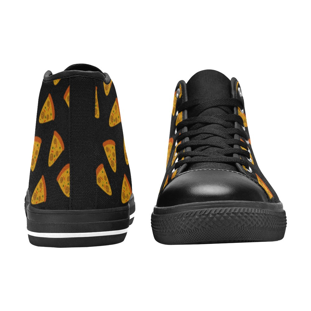 Pizzas - Kids High Top Canvas Shoes