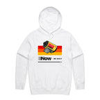 Camera Film, Now We Wait Men's AS Colour Hoodie White Mens Hoodie Printed In Australia Retro