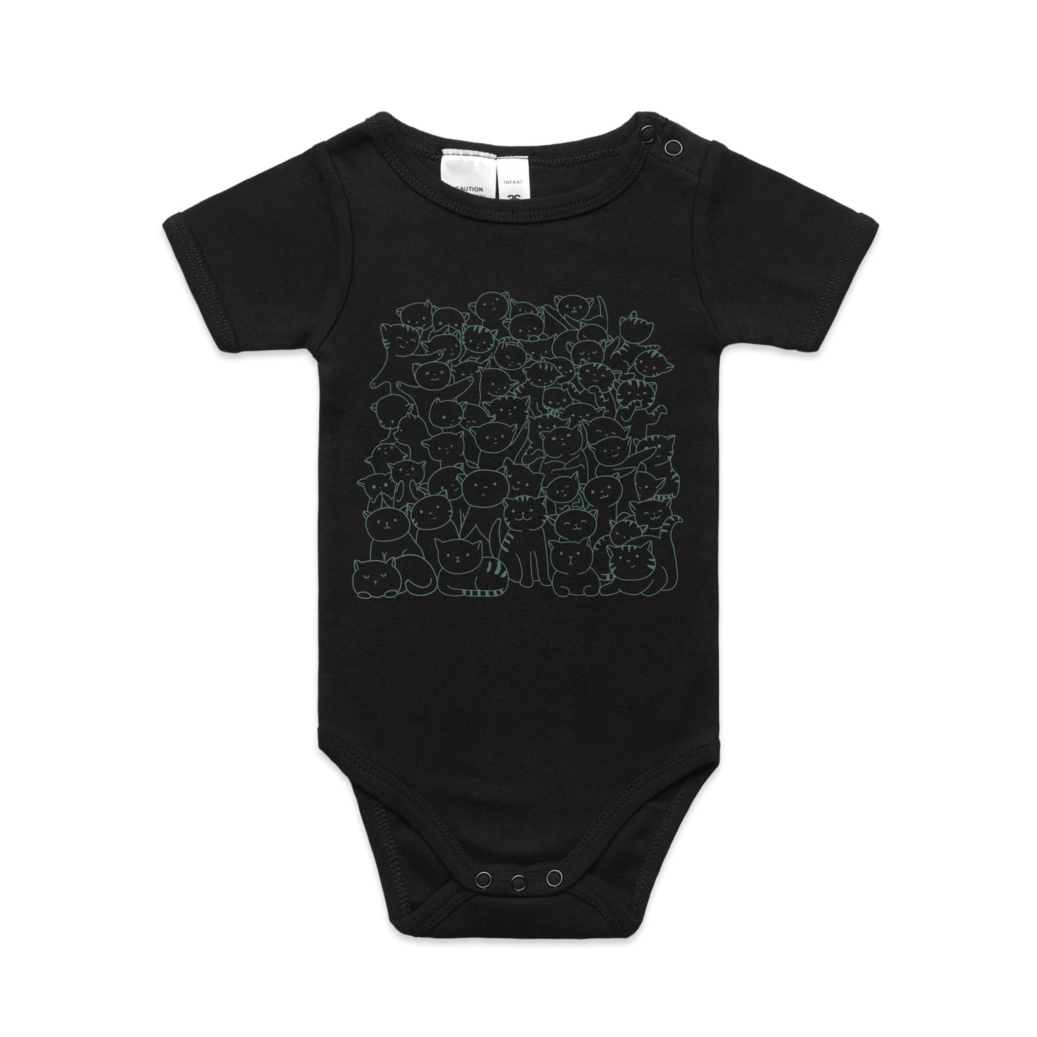 Lots And Lots Of Cats AS Colour Baby Bodysuit