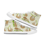 Sloths - Women's High Top Canvas Shoes