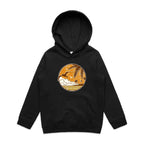 Tropical Days - Kids Hoodie Black Kids Hoodie Printed In Australia