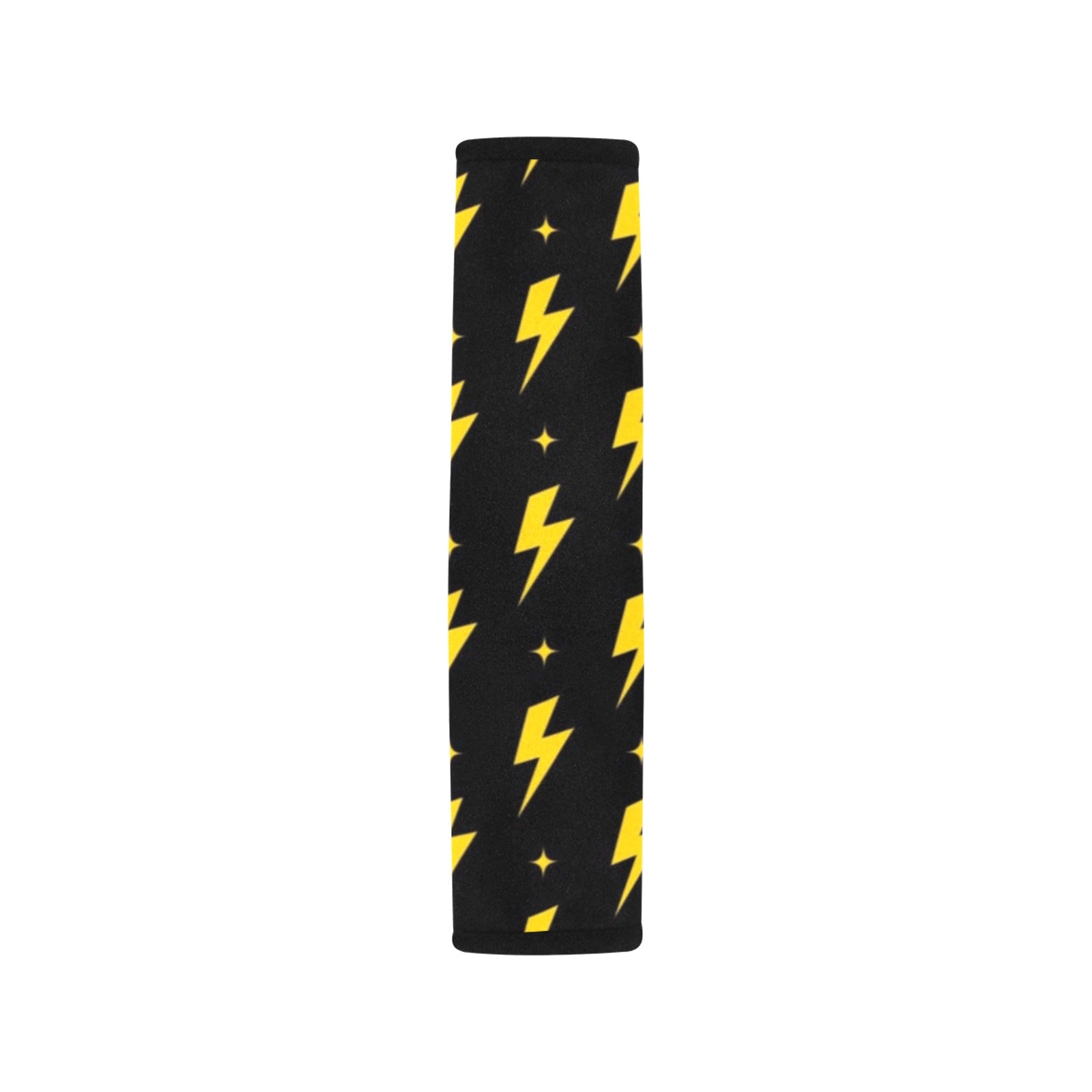 Yellow Lightning Car Seat Belt Cover 7''x10'' (Pack of 2) Car Seat Belt Cover 7x10 (Pack of 2) comic Printed Offshore