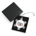 Christmas Loading Pewter Snowflake Christmas Ornament
