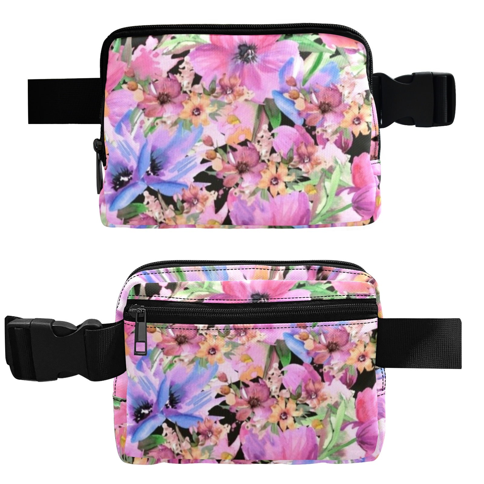 Bright Pink Floral - Belt Bag