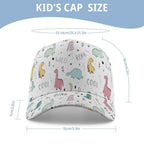 Quirky Dinosaurs Kids Baseball Cap