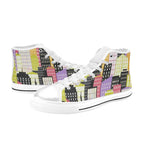 City Scape Women's High Top Canvas Shoes Womens Classic High Top Shoes Printed Offshore