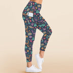 Space Arcade Women's High Waist Pockets Yoga Leggings Women's High Waist Pockets Yoga Leggings Games Printed Offshore