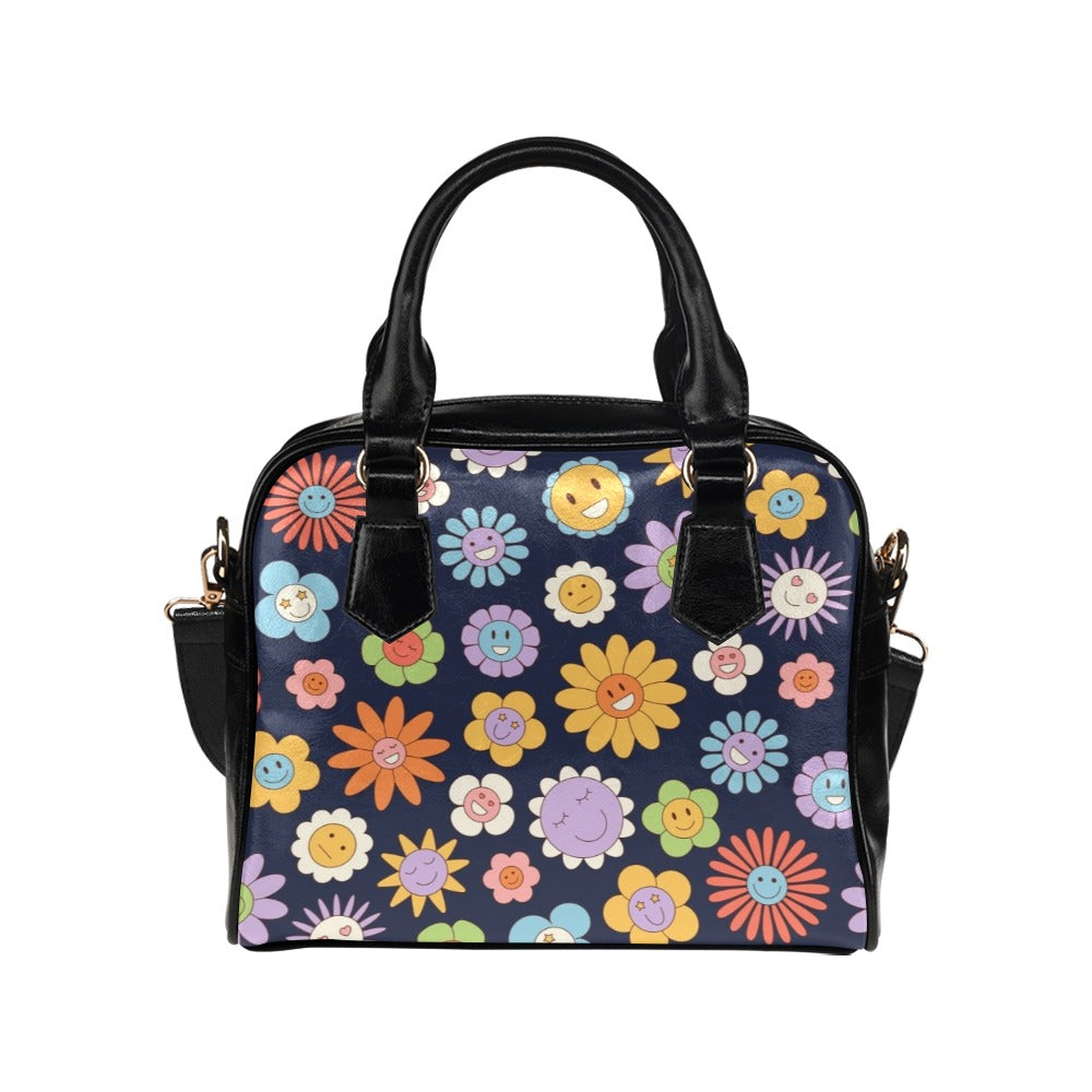 Groovy Flowers Shoulder Handbag