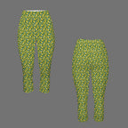 Happy Bananas Women's High Waist Pocket Capri Yoga Leggings Women's High Waist Capri Yoga Leggings Food Printed Offshore