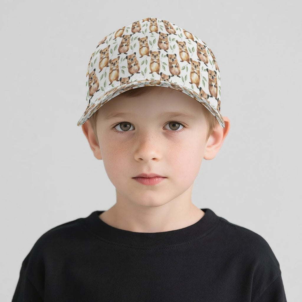 Quokkas Kids Baseball Cap Kids Baseball Hat animal Australia Printed Offshore