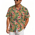 Vintage Hawaiian Floral Men's Crinkle Hawaiian Shirt