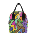 Bright Abstract - Zipper Lunch Bag One Size Zipper Lunch Bag Printed Offshore