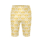 Yellow Pattern Women's Bike Shorts With Side Pockets Women's Bike Shorts Printed Offshore