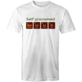 Self Proclaimed Genius, Periodic Table Men's AS Colour T-Shirt White Mens T-shirt Printed In Australia Science