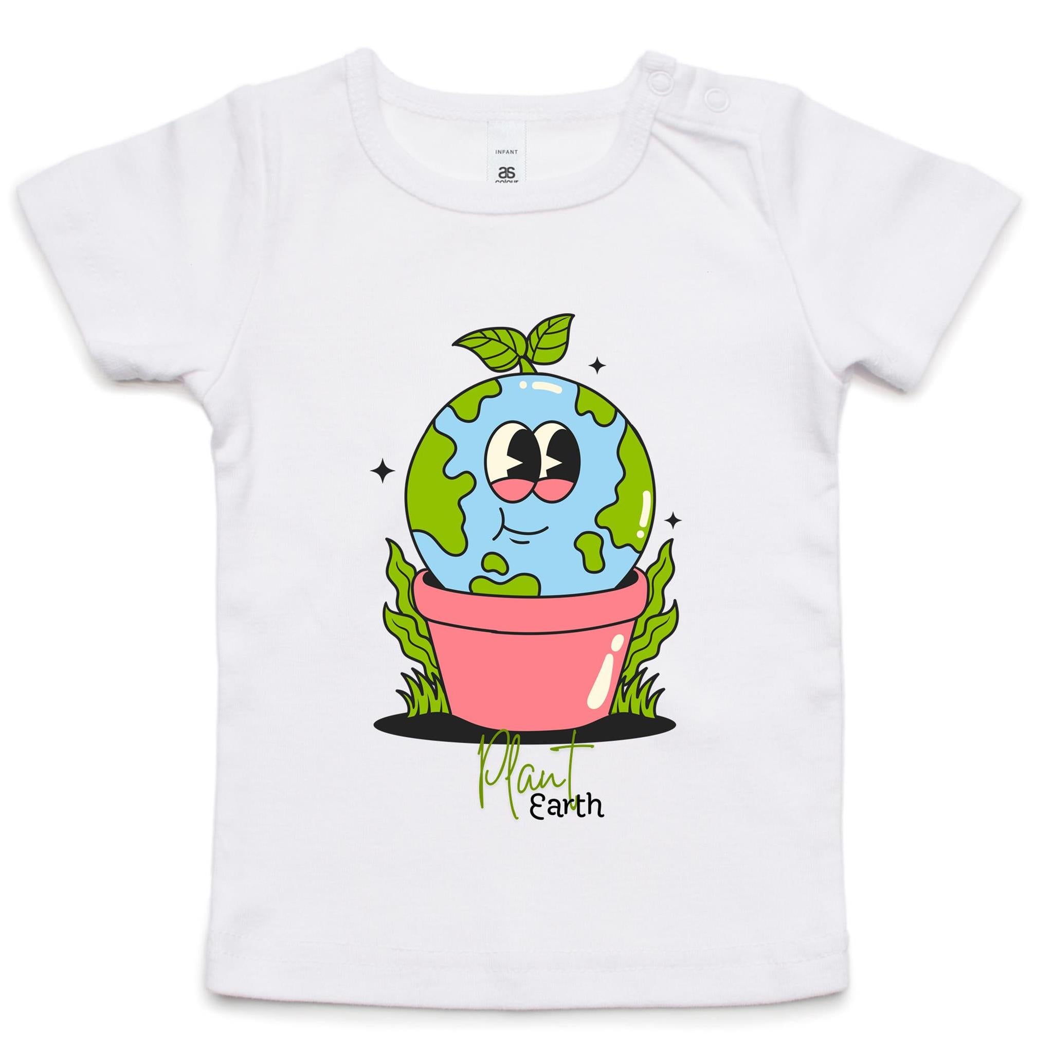 Plant Earth, Baby T-shirt White Baby T-shirt Environment Printed In Australia