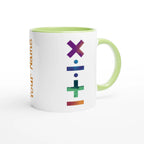 Personalise - Maths Symbols - White 11oz Ceramic Mug Personalised Mug customise Globally Fulfilled Maths personalise Science