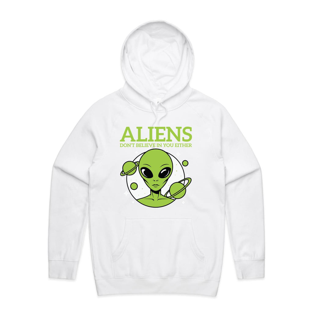 Aliens Don't Believe In You Either Men's AS Colour Hoodie