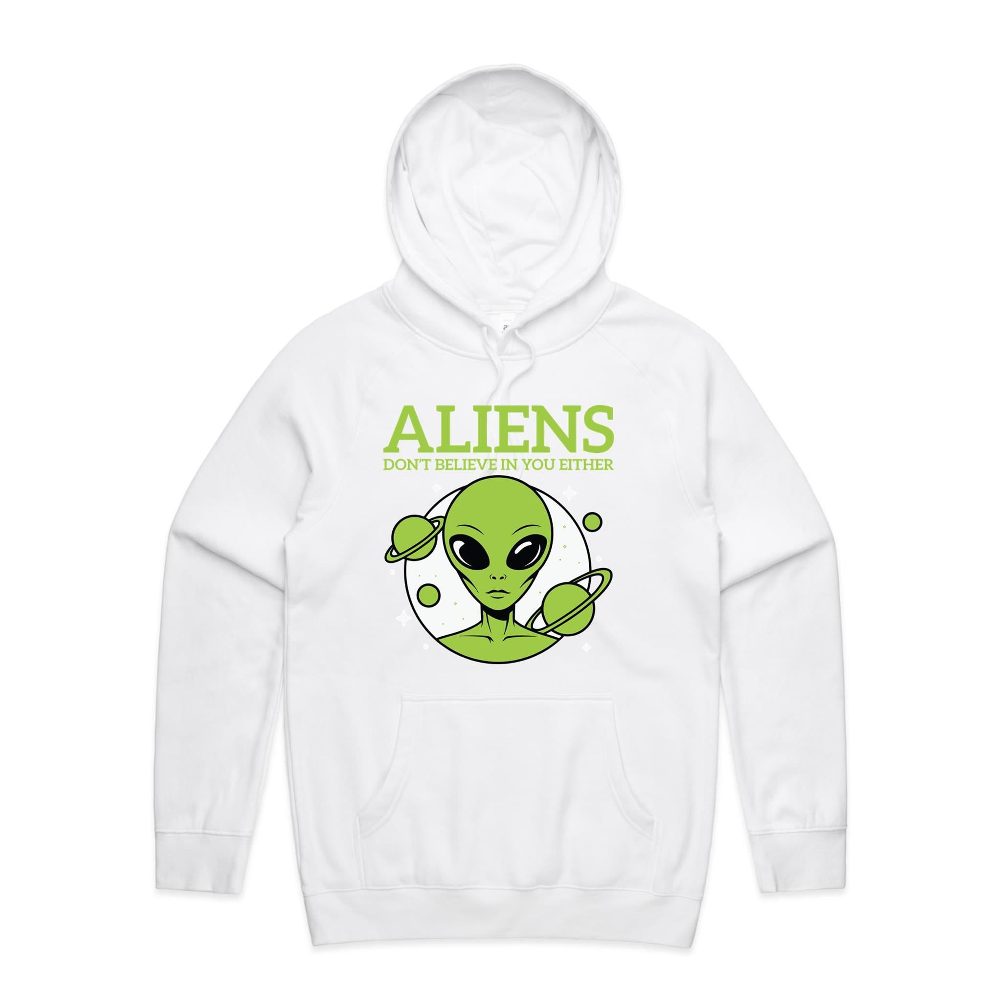 Aliens Don't Believe In You Either Men's AS Colour Hoodie
