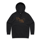 Barista - Womens Hoodie Black Womens Hoodie Coffee Printed In Australia