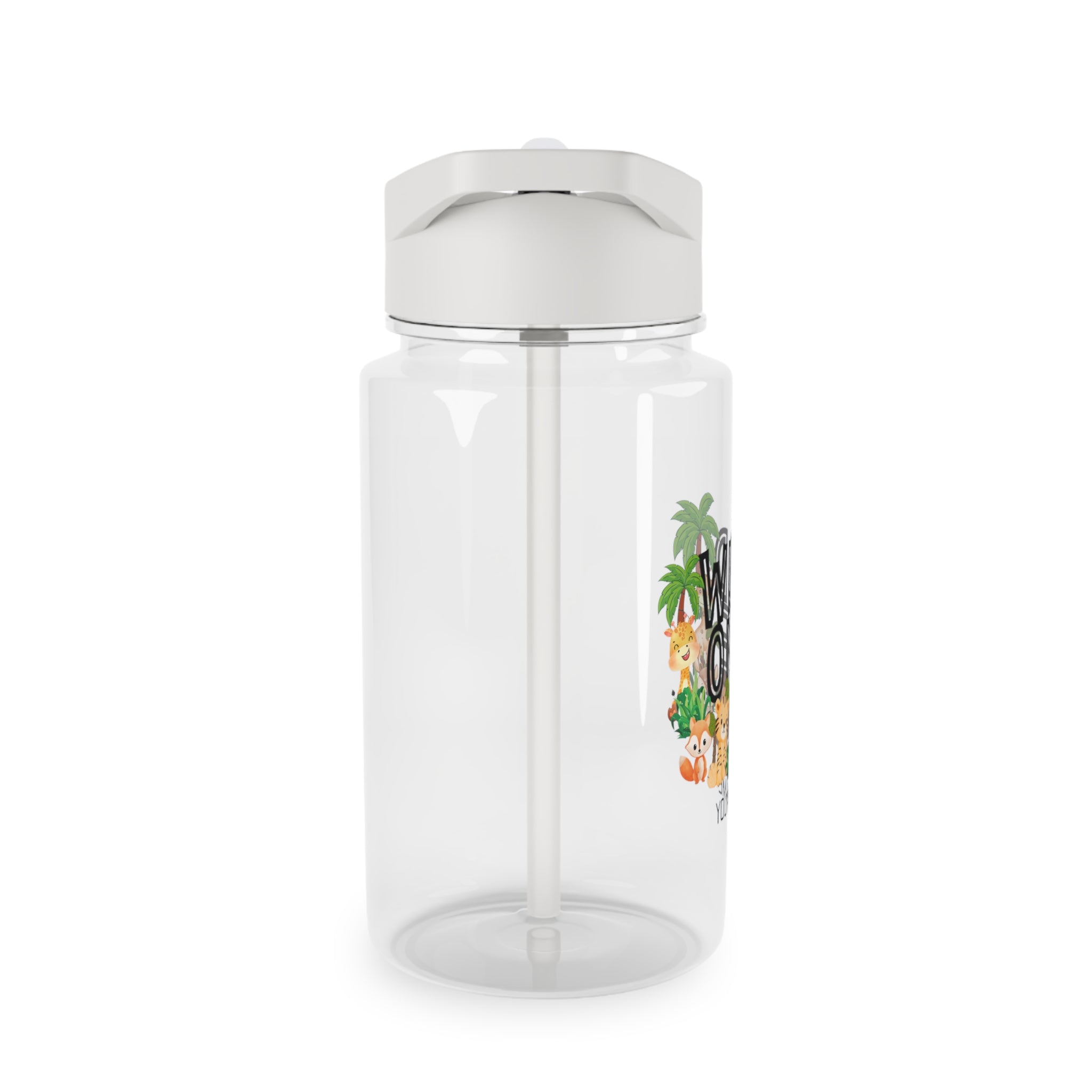 Personalised - Wild One, Jungle Animals - Tritan Water Bottle