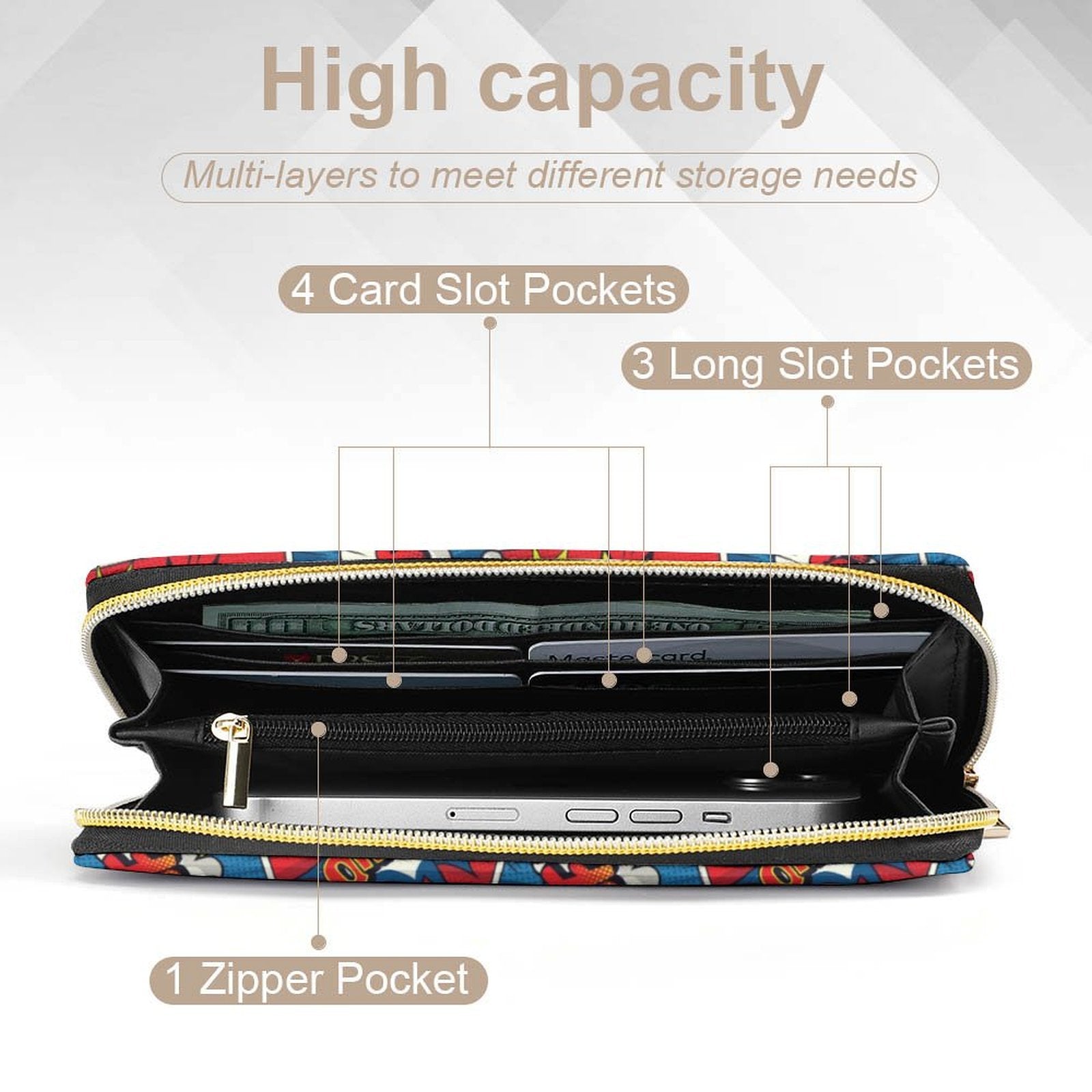 Comic Book Cells -  PU Leather Wallet