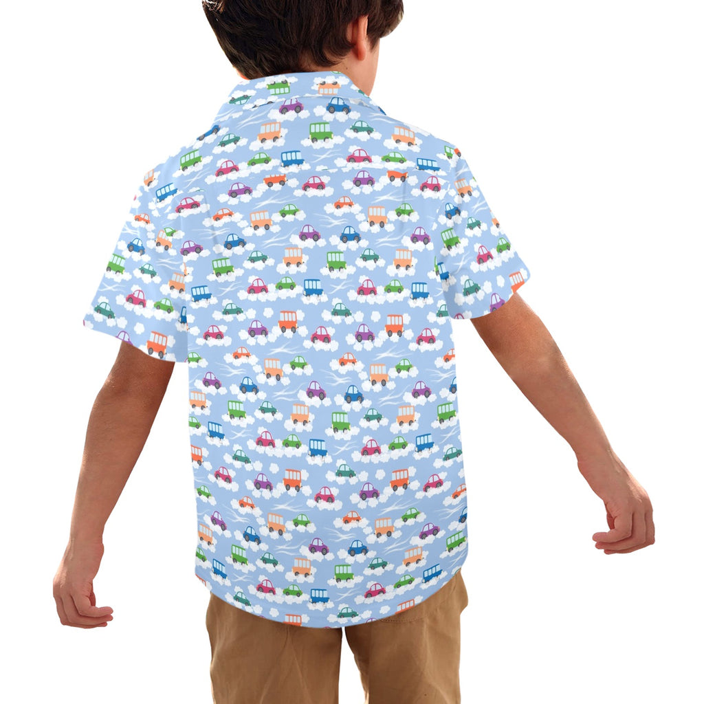 Colourful Cars Junior Kids Hawaiian Shirt