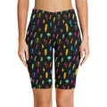 Fun Lightning Women's Bike Shorts With Side Pockets Women's Bike Shorts comic Printed Offshore