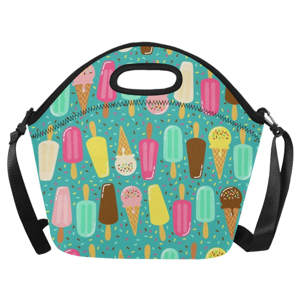 Ice Cream - Neoprene Lunch Bag One Size Neoprene Lunch Bag Printed Offshore