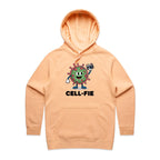 Cell-fie Cell Selfie Women's AS Colour Hoodie Peach Womens Hoodie Printed In Australia Science