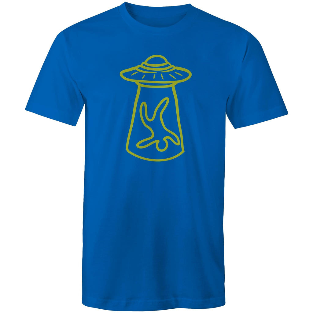Alien Abduction - Mens T-Shirt Bright Royal Mens T-shirt Printed In Australia Sci Fi
