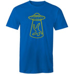 Alien Abduction - Mens T-Shirt Bright Royal Mens T-shirt Printed In Australia Sci Fi