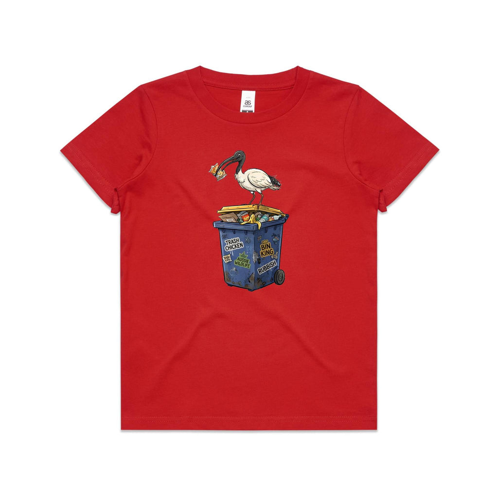 Bin Chicken Australian Ibis Kids AS Colour T-shirt
