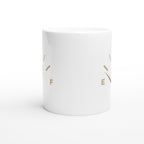 Coffee Fuel Gauge - White 11oz Ceramic Mug White 11oz Mug Coffee Globally Fulfilled