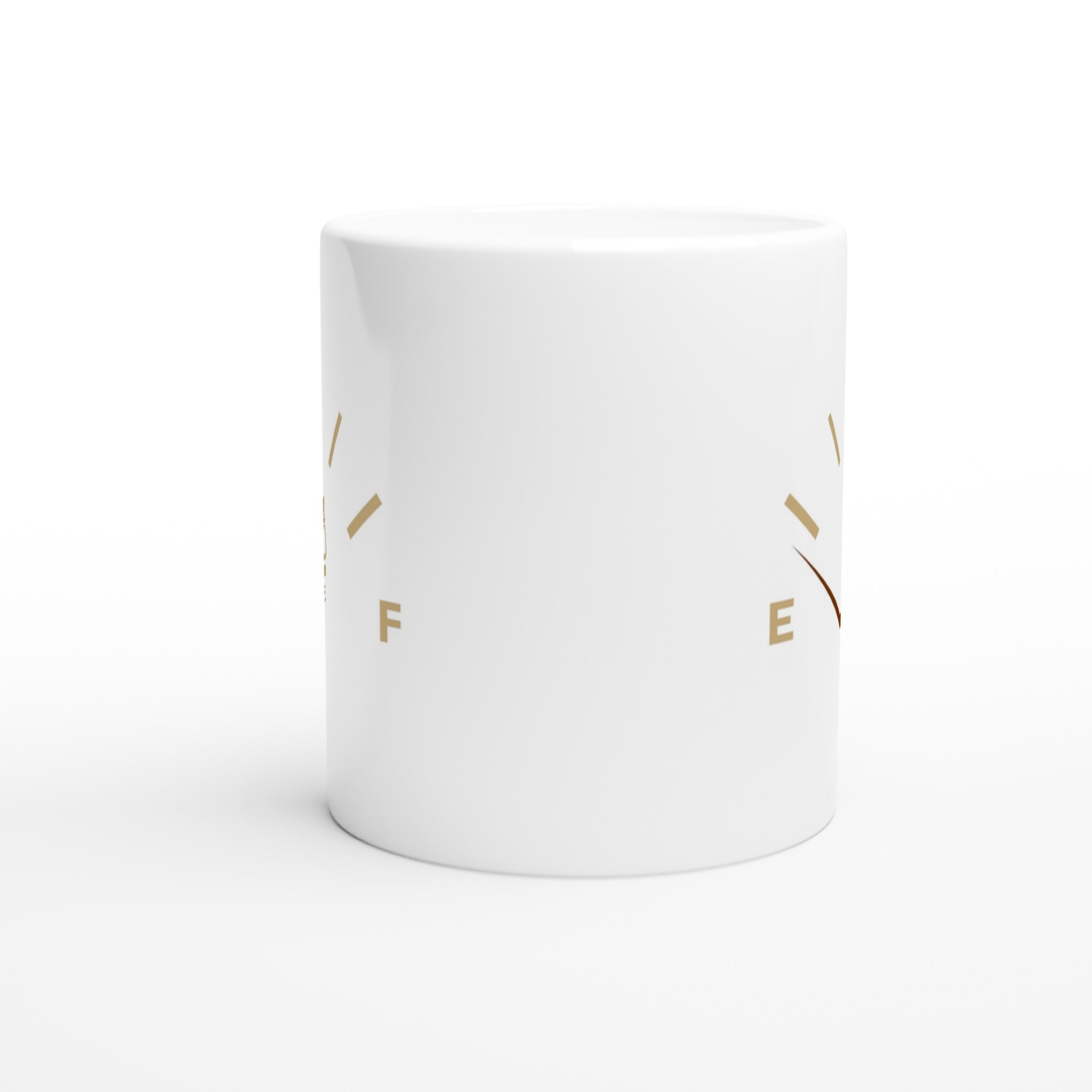 Coffee Fuel Gauge - White 11oz Ceramic Mug White 11oz Mug Coffee Globally Fulfilled