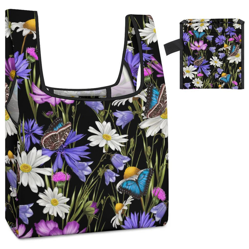 Butterflies And Flowers - Collapsible Shopping Bag