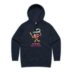Cake, Do You Even Need To Ask? - Womens Hoodie Navy Womens Hoodie Food Printed In Australia