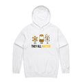 They All Matter Solid Liquid Gas Men's AS Colour Hoodie White Mens Hoodie Printed In Australia Science