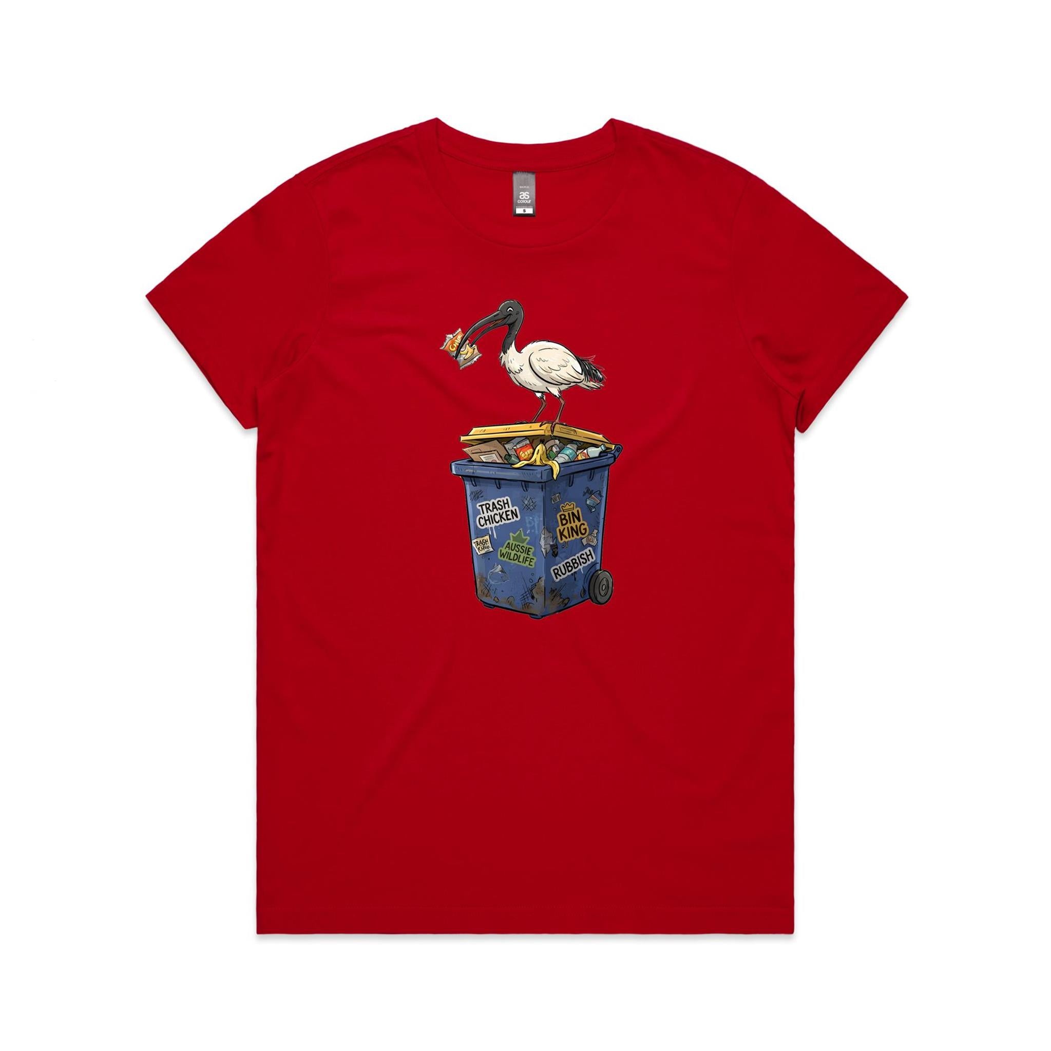 Bin Chicken Australian Ibis Women's AS Colour T-shirt